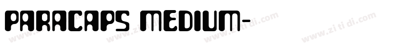 ParaCaps Medium字体转换